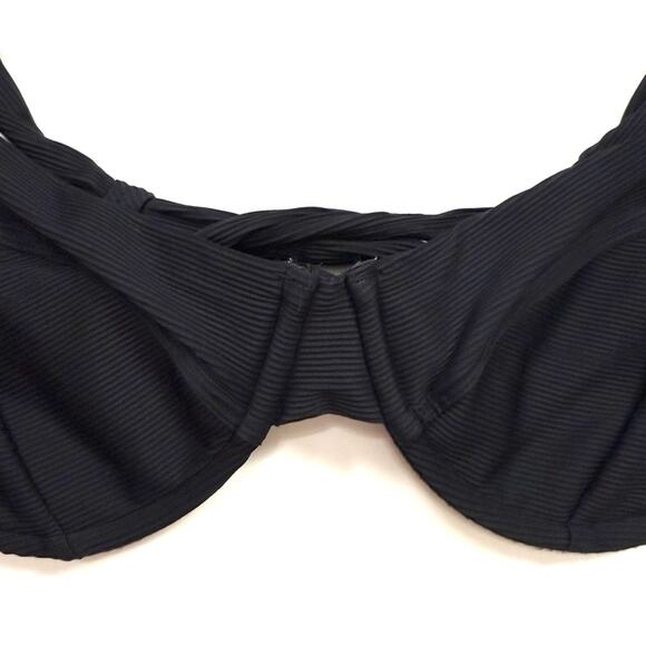 J. Crew Ribbed Cross-Back Underwire Bikini Top - Picture 3 of 9